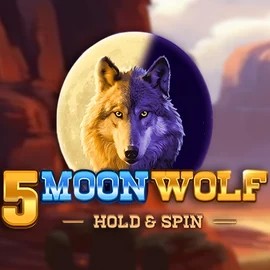 5 Moon Wolf online game logo by Apparat Gaming on oranjepalacecasino.co.nl