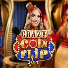 Enjoy Crazy Coin Flip by Evolution – logo hosted on oranjepalacecasino.co.nl