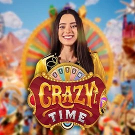 Crazy Time logo – Live Casino by Evolution at Oranje Palace Casino