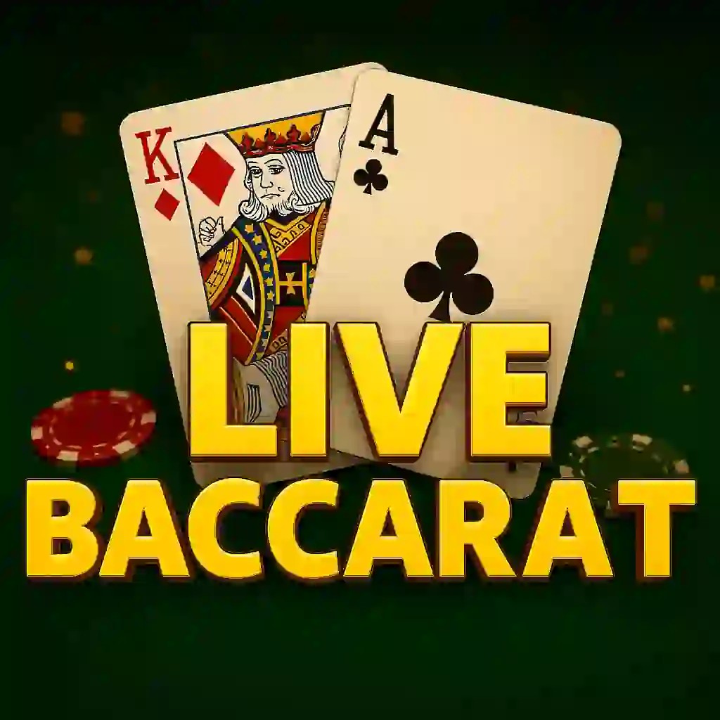 Live Baccarat slot logo by Pragmatic Live at Oranje Palace CasinoLive Baccarat