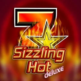 Sizzling Hot Deluxe slot logo by Novomatic at Oranje Palace Casino